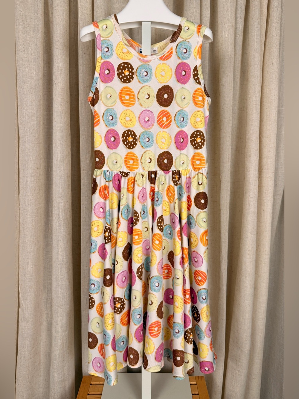 DOT DOT SMILE Delicious *Donut* Print Fit & Flare Tank Dress 8-10 Years